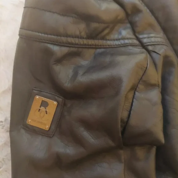 Vintage Womens Rocawear Faux Leather Jacket Coat Black Size L Early 2000’s - Picture 9 of 14